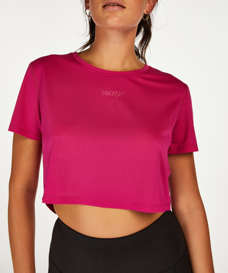 HKMX Crop top en maille, Rose