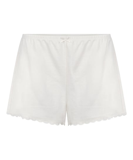 Pointelle Short, Wit