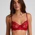 Soutien-gorge non-rembourr&eacute; &agrave; armatures Isabelle, Rouge
