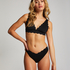 Triangel bikinitop Scallop, Zwart