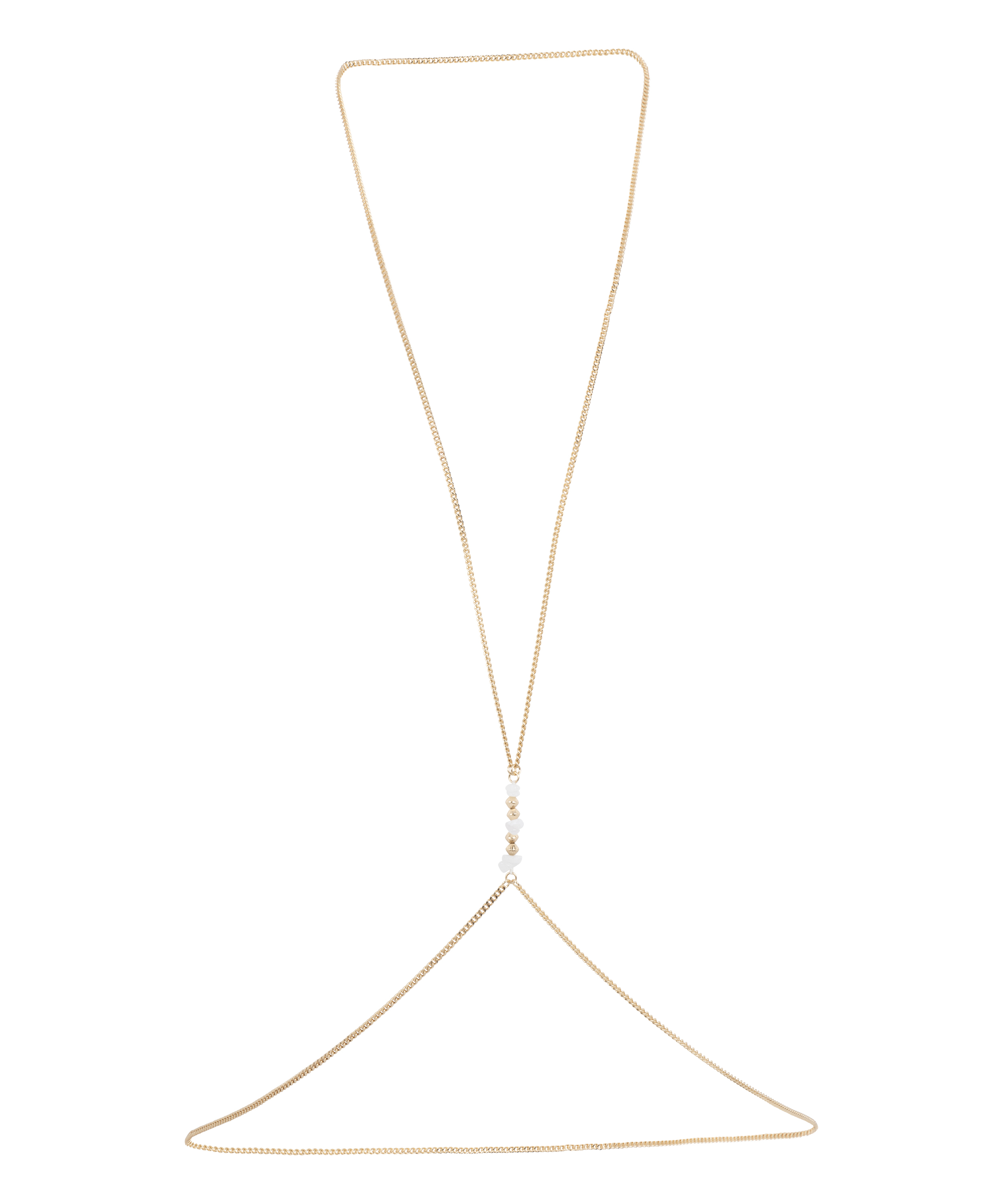 Pearl Body Chain, Geel, main