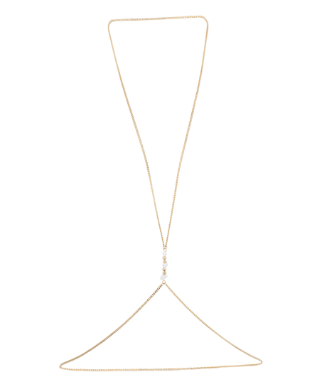 Pearl Body Chain, Geel