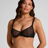 Soutien-gorge non-rembourr&eacute; &agrave; armatures Chelsey, Noir