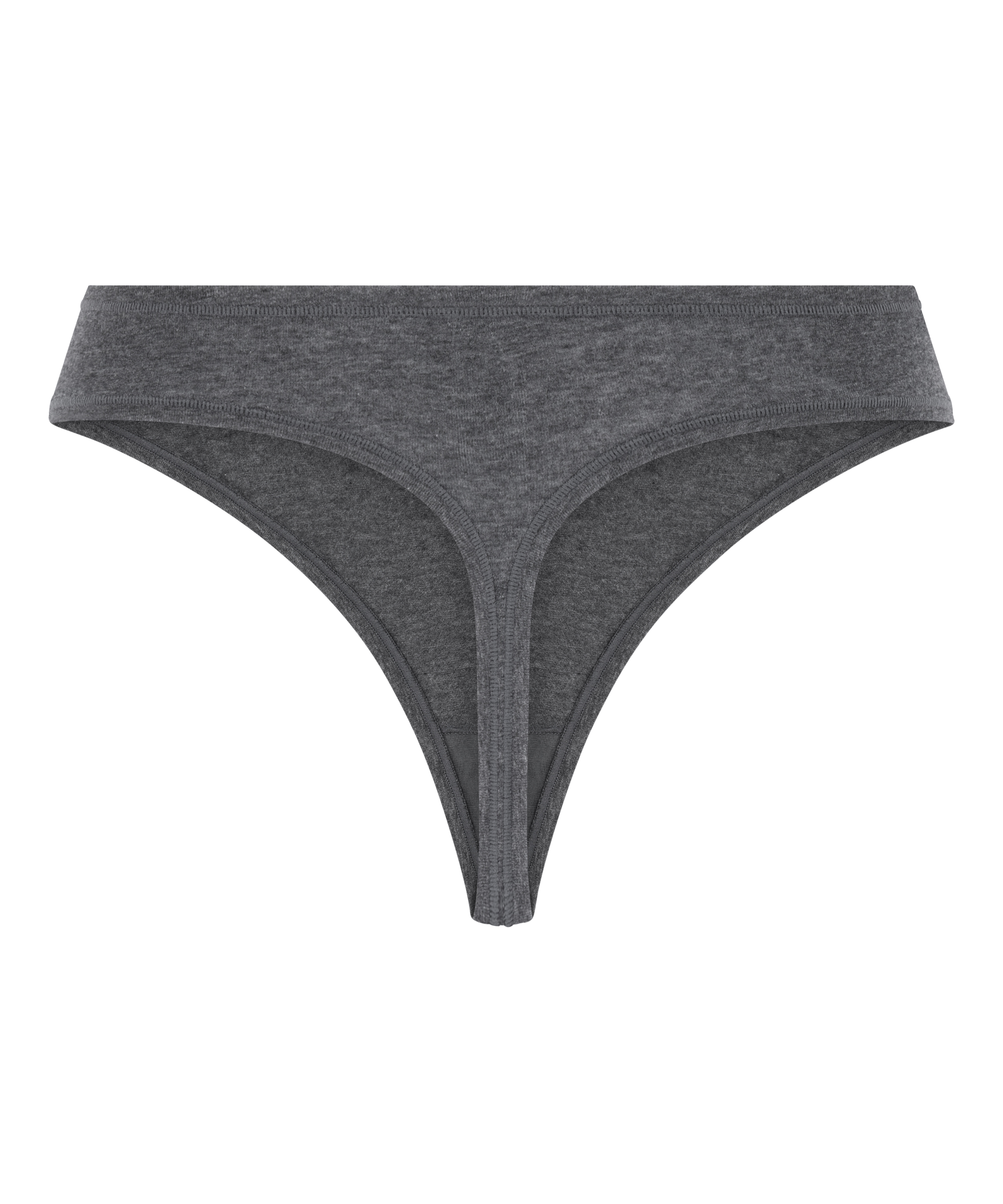 Tanga en coton doux, Gris, main