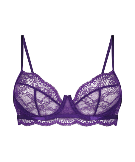 Soutien-gorge non-rembourr&eacute; &agrave; armatures Isabelle, Pourpre