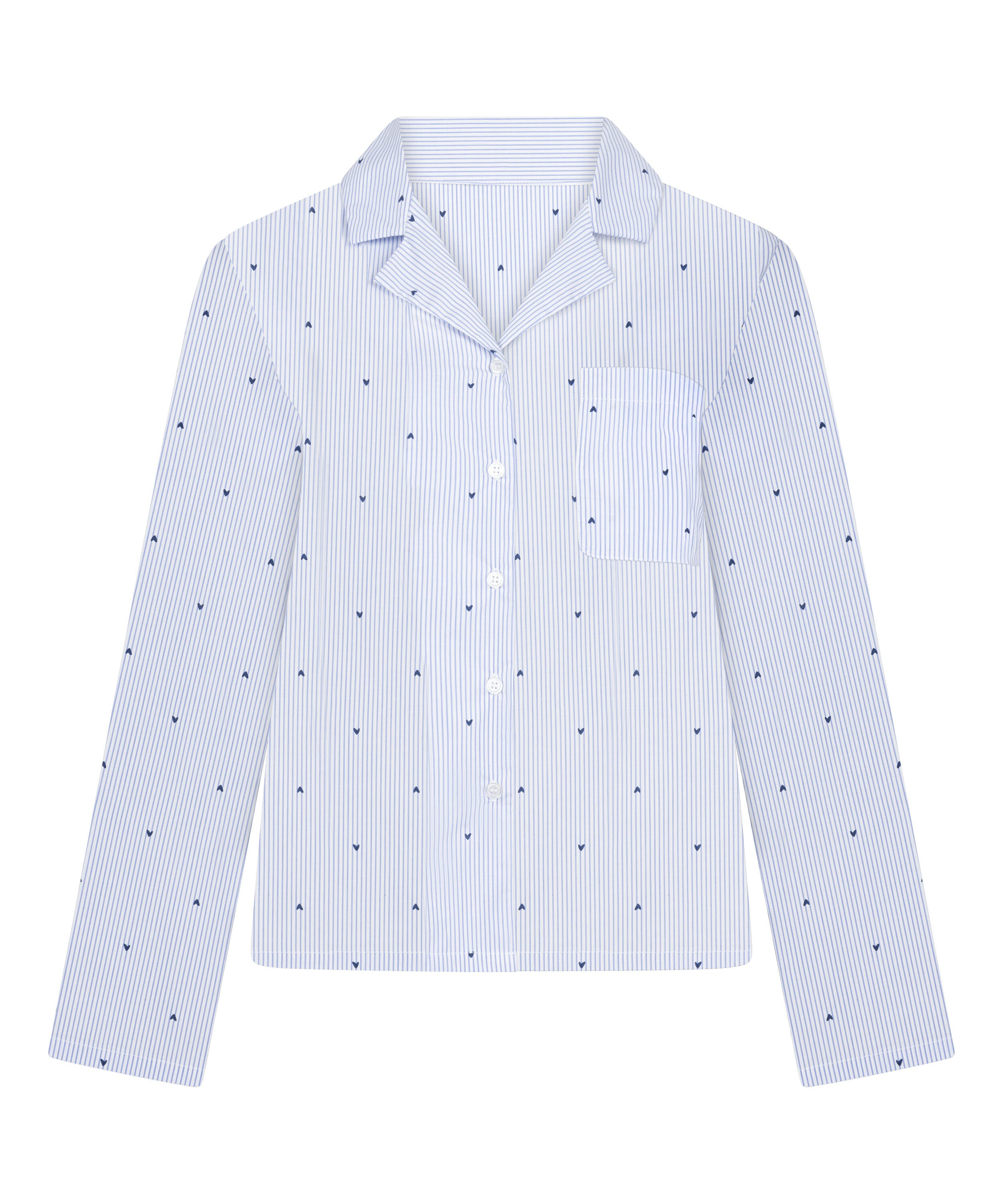 Chemise en coton, Bleu