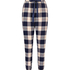 Pyjamabroek Twill Check Cuff, Blauw