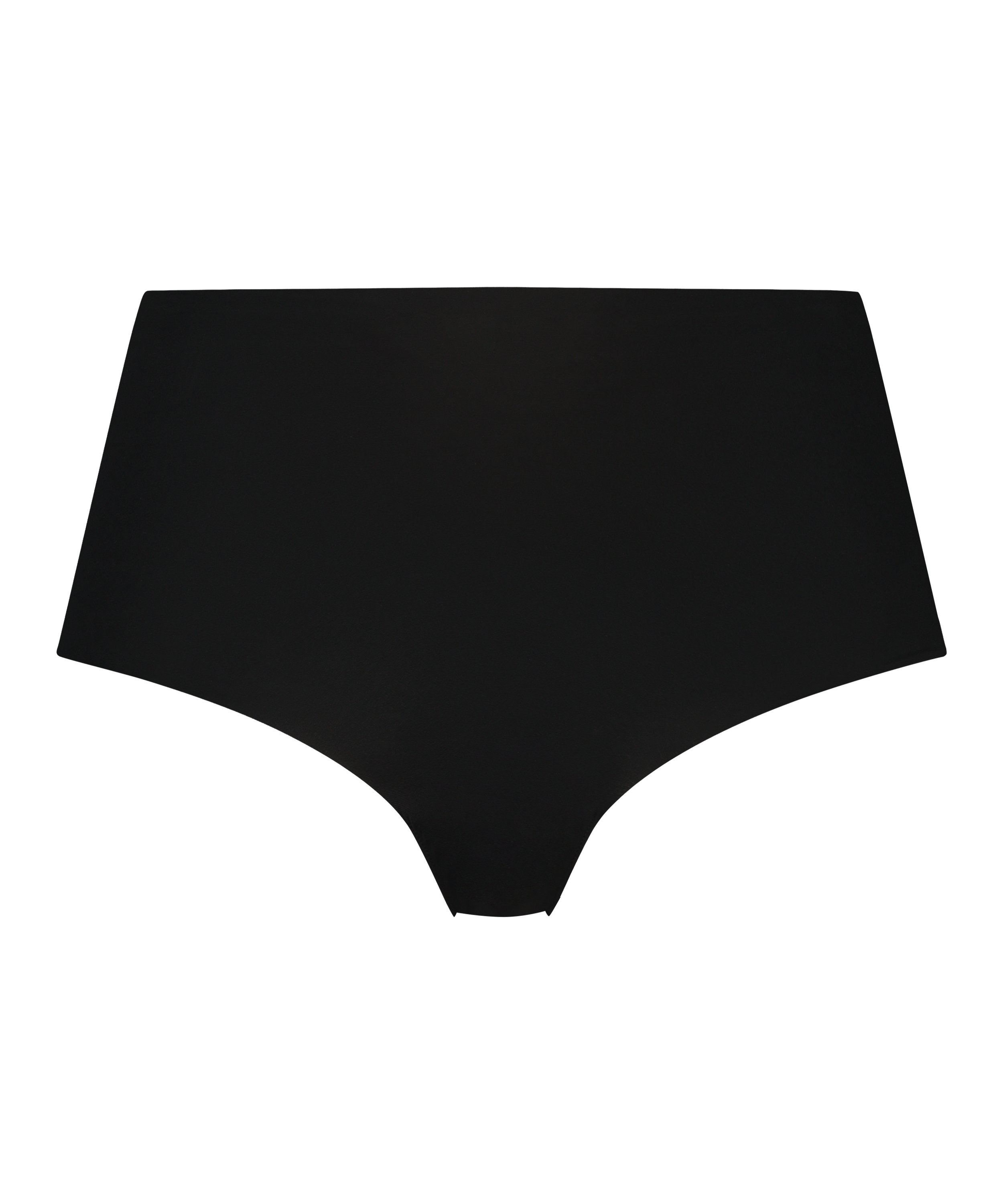 Slip brésilien taille haute Invisible, Noir, main