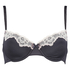 Soutien-gorge à armatures préformé Secret Lace contrast, Gris
