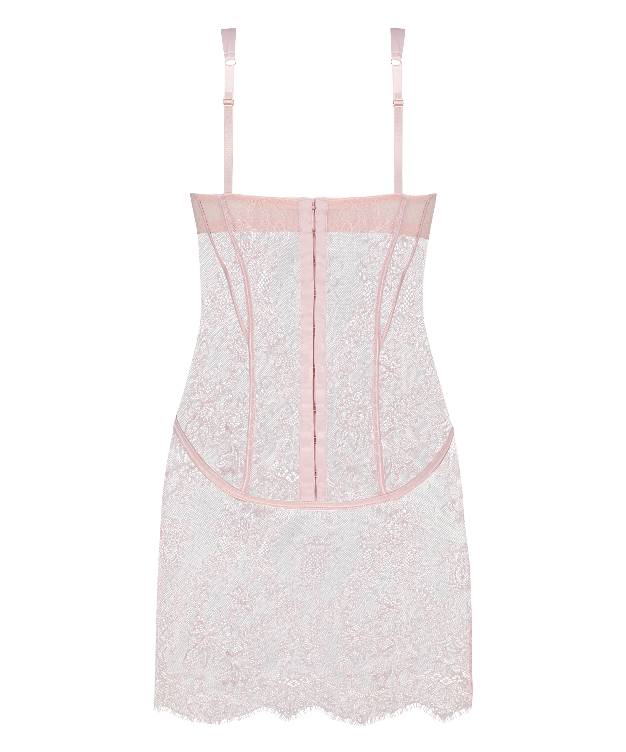 Slipdress Lace Camille, Roze, main