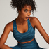 HKMX naadloze Sport bh, Blauw