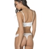 Soutien-gorge &agrave; armatures pr&eacute;form&eacute; longline Rose, Blanc