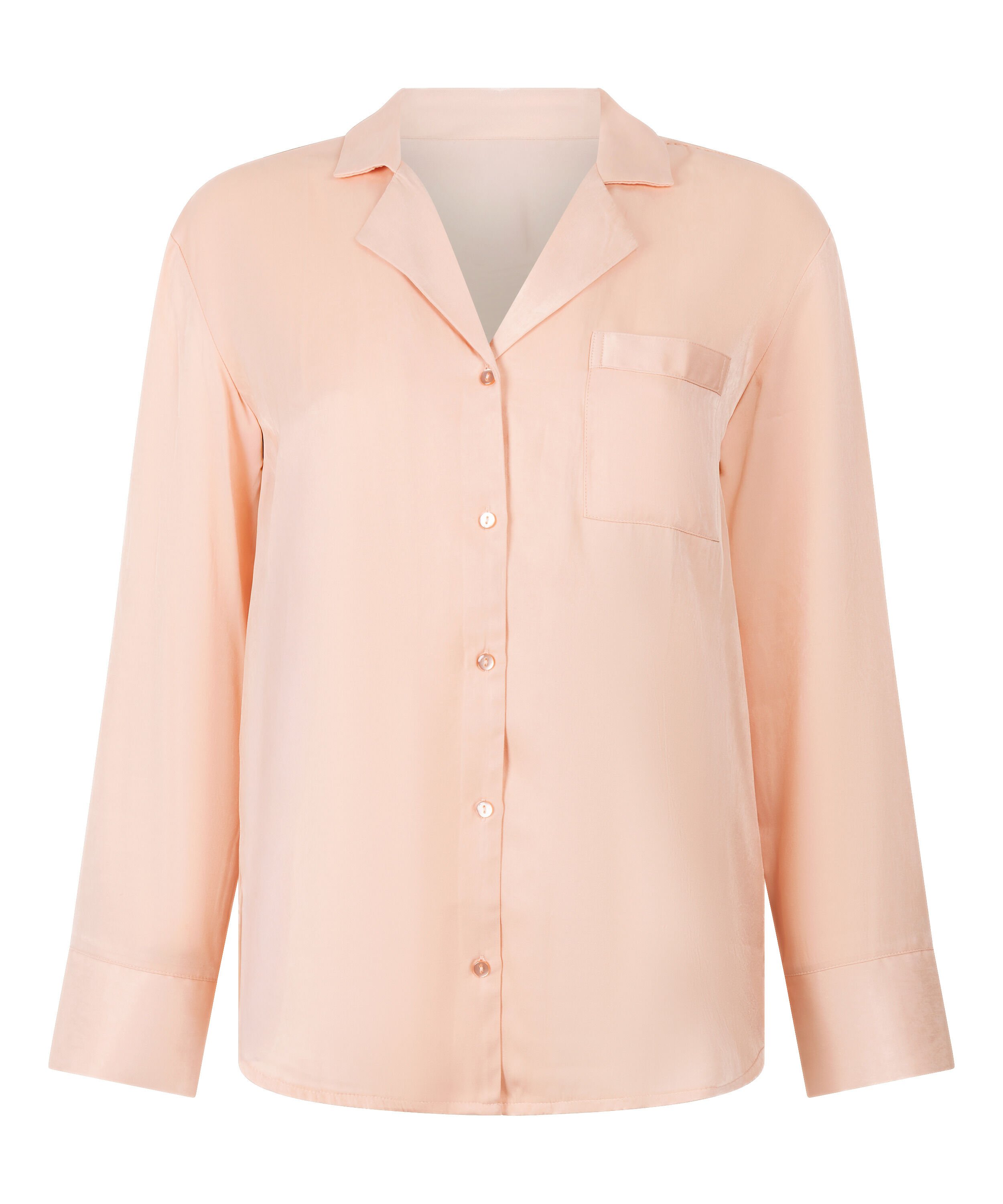 Veste &agrave; manches longues Satin Ayla, Rose