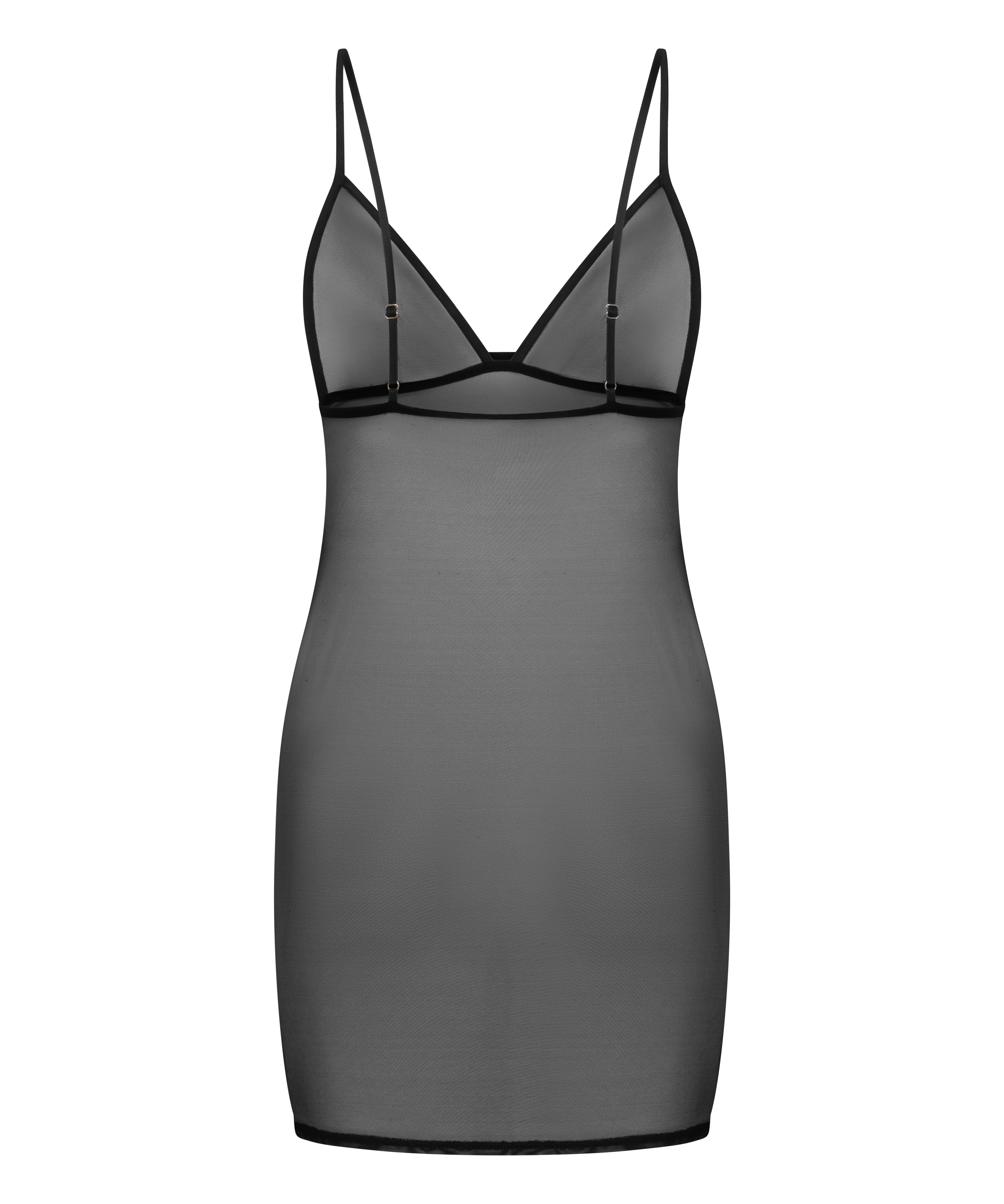 Marie slipdress, Zwart, main