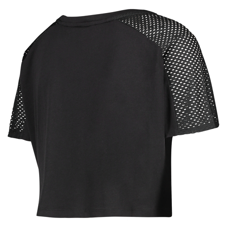 HKMX Crop Top Mesh, Zwart
