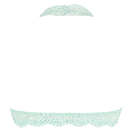 Brassière Halter Lace, Vert