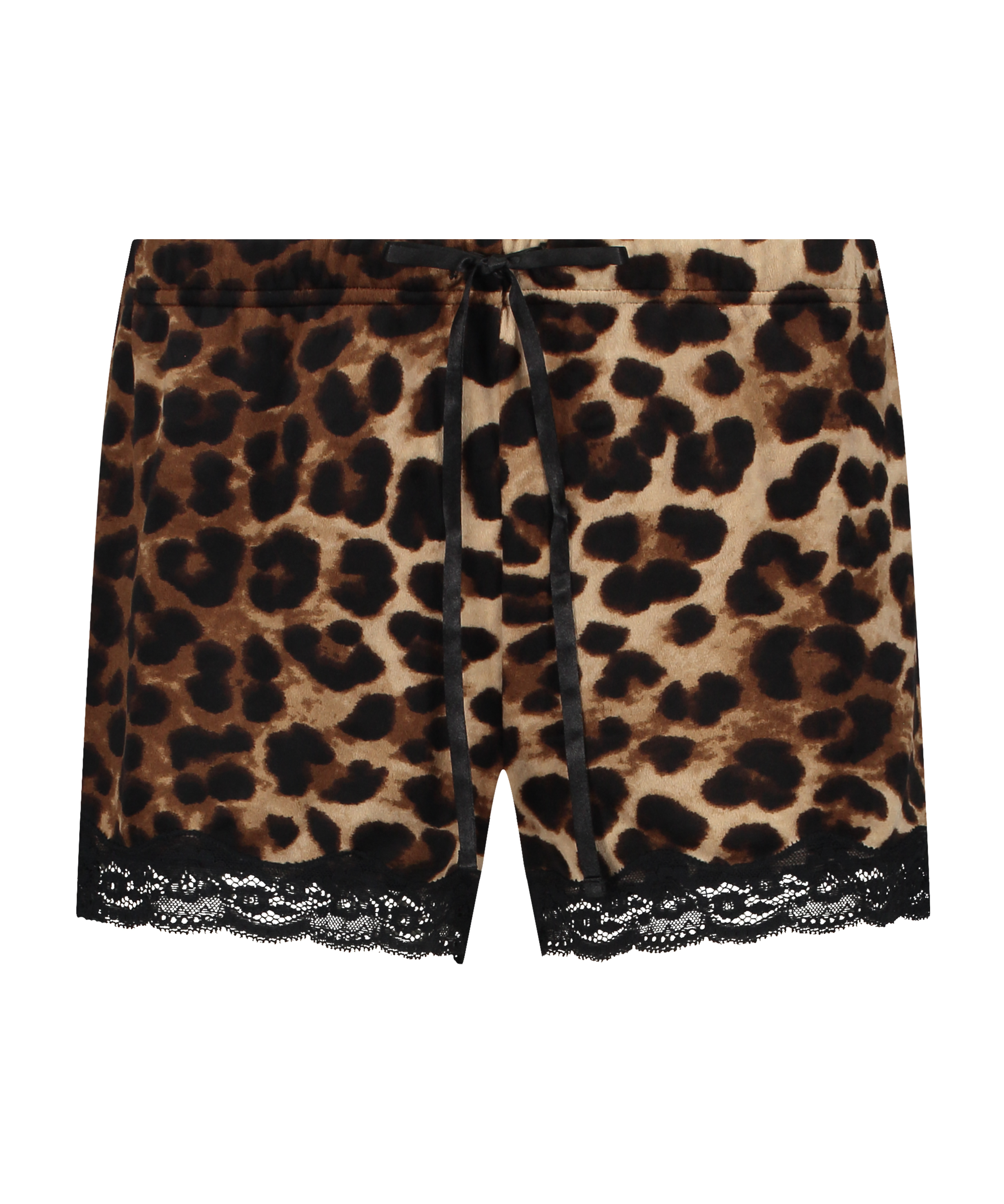 Short Velours Leopard, Zwart, main