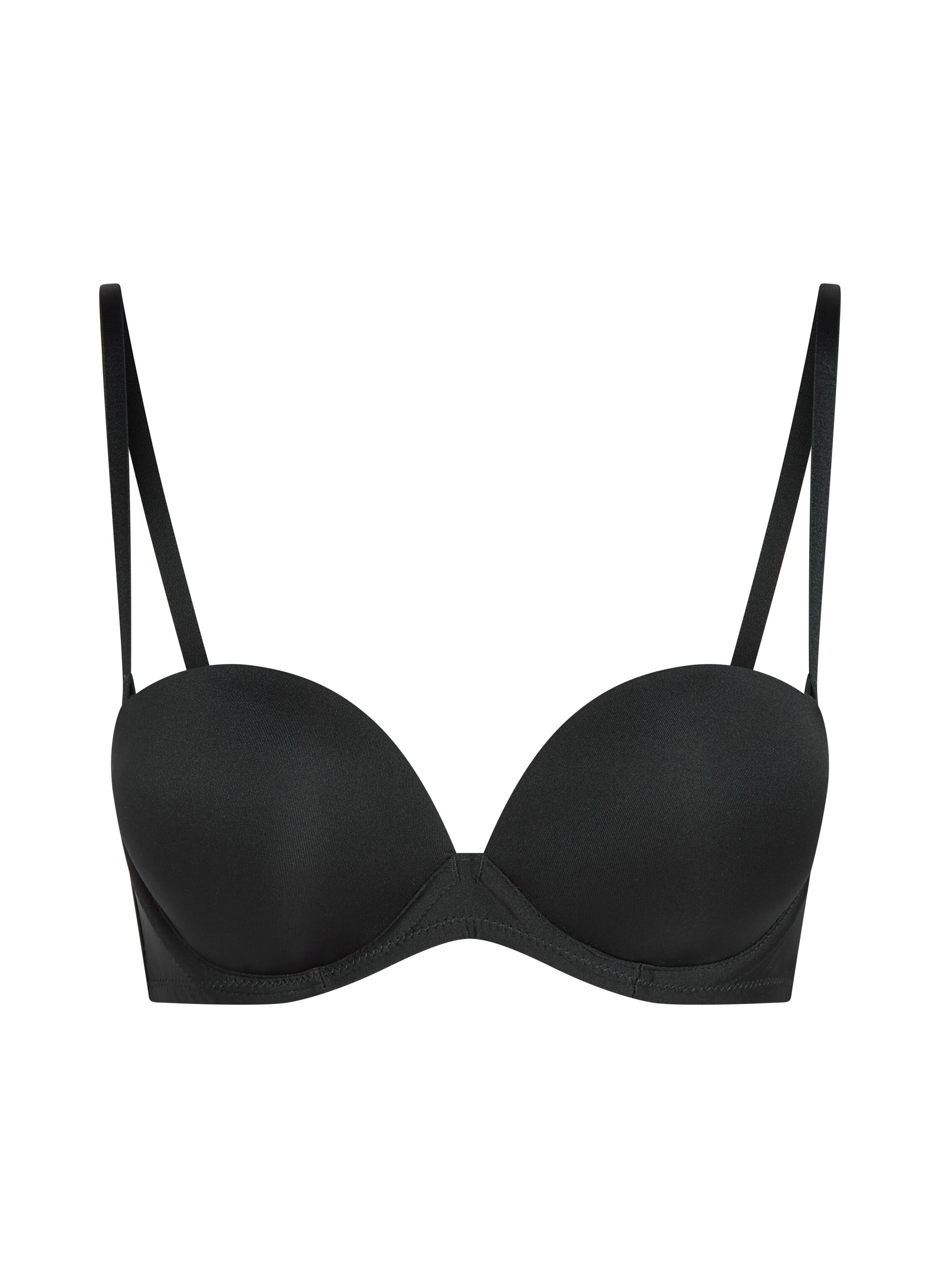 Voorgevormde strapless maximizer beugel bh, Zwart