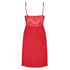 Slipdress Nora Lace, Rood