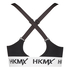 HKMX sport bh The Crop Logo Level 1, Zwart
