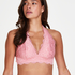 Halter bralette Lace, Roze