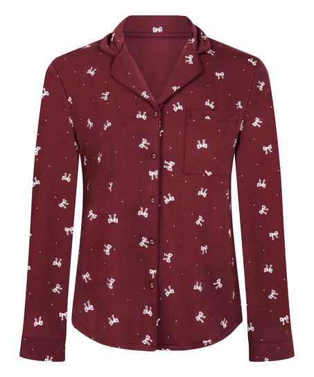 Veste &agrave; manches longues en jersey Essential, Pourpre