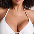 Haut de bikini triangle Giselle, Blanc