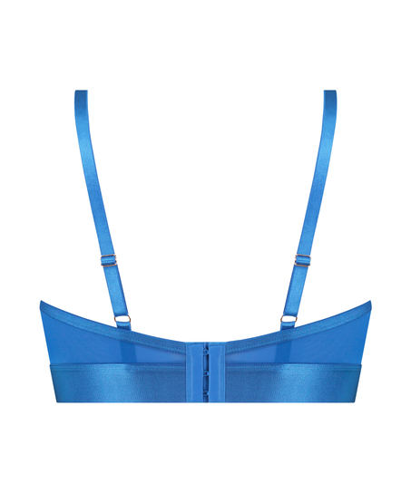 Soutien-gorge à armatures non-préformé longline Pleasure, Bleu