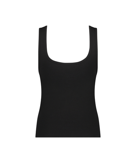 Haut gaufr&eacute; &agrave; manches courtes, Noir