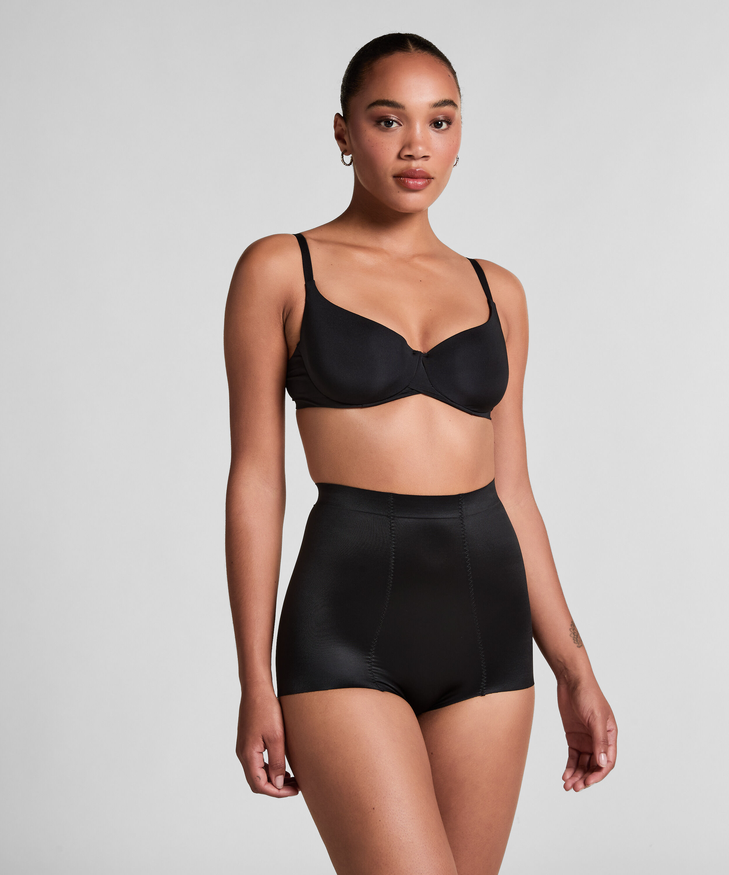 Corrigerende hoge tailleslip, Zwart