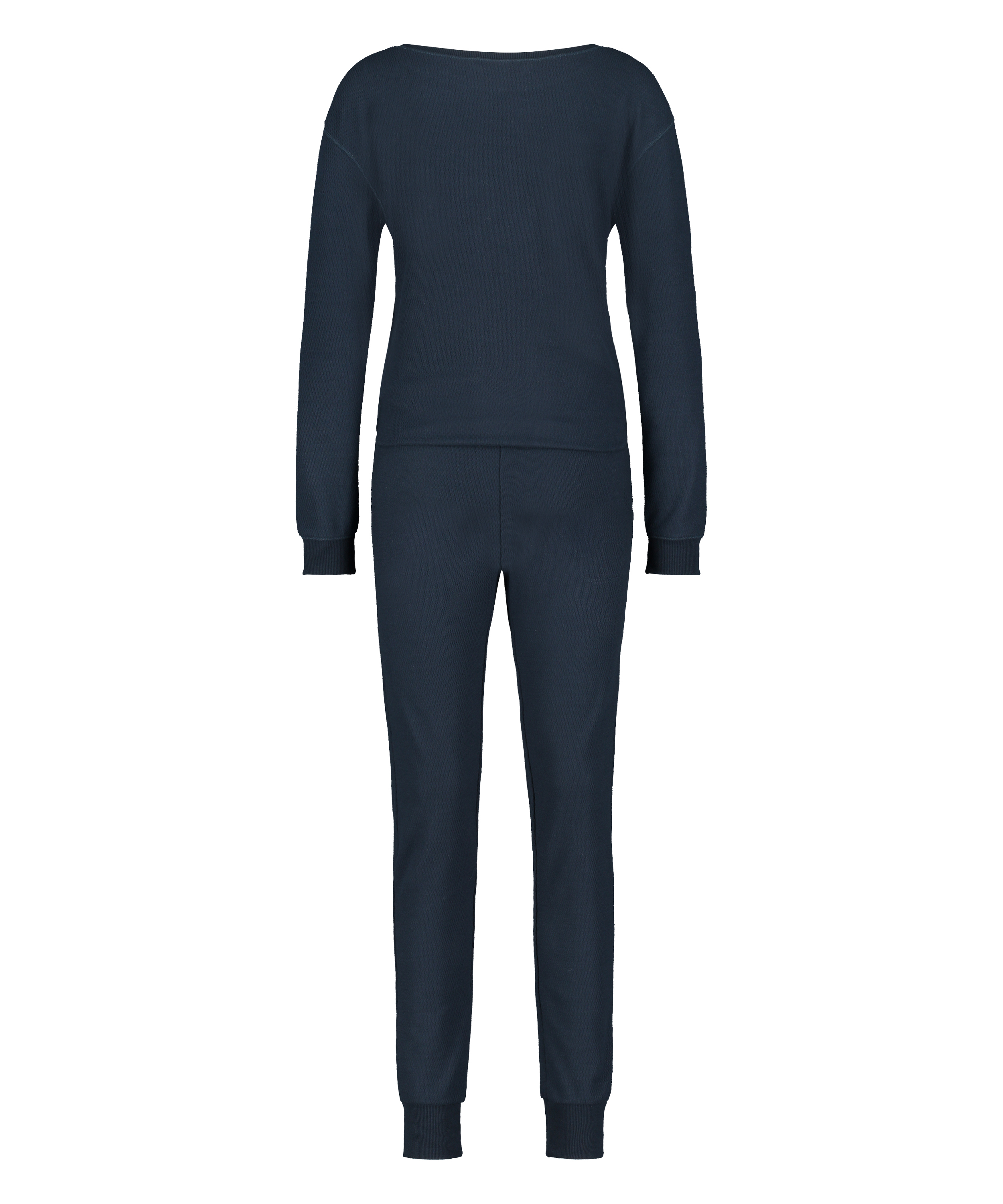 Pyjama waffle, Bleu, main