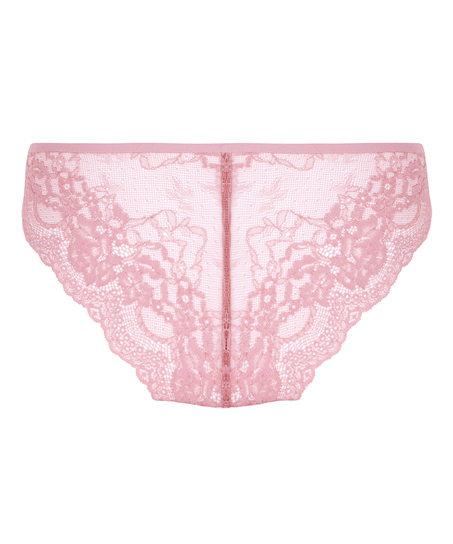 Slip br&eacute;silien Invisible Lace Back, Rose