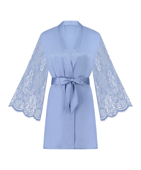 Kimono Satin, Blauw