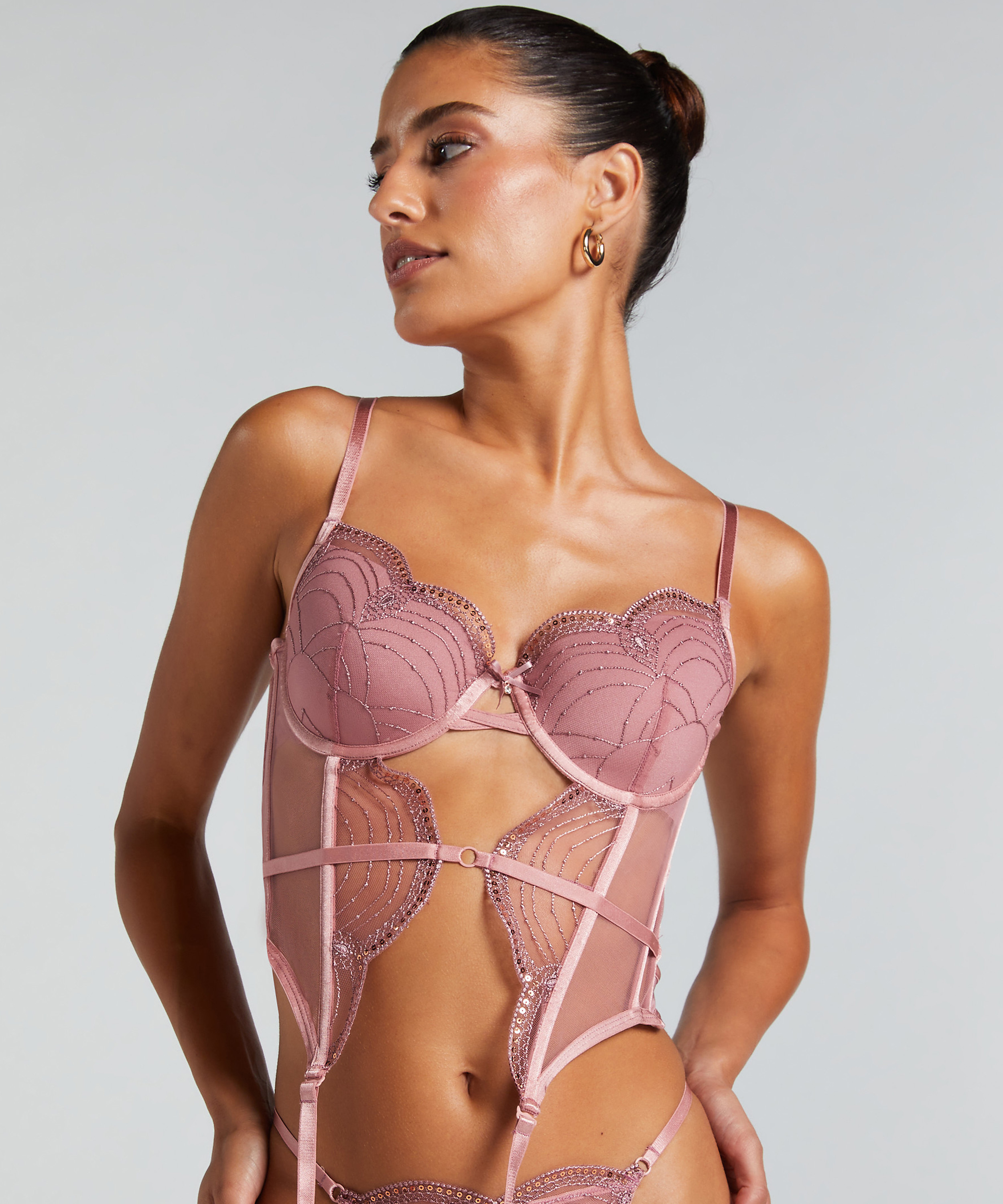 Bustier Ruby, Rose, main