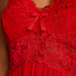Slipdress Nora Lace, Rood