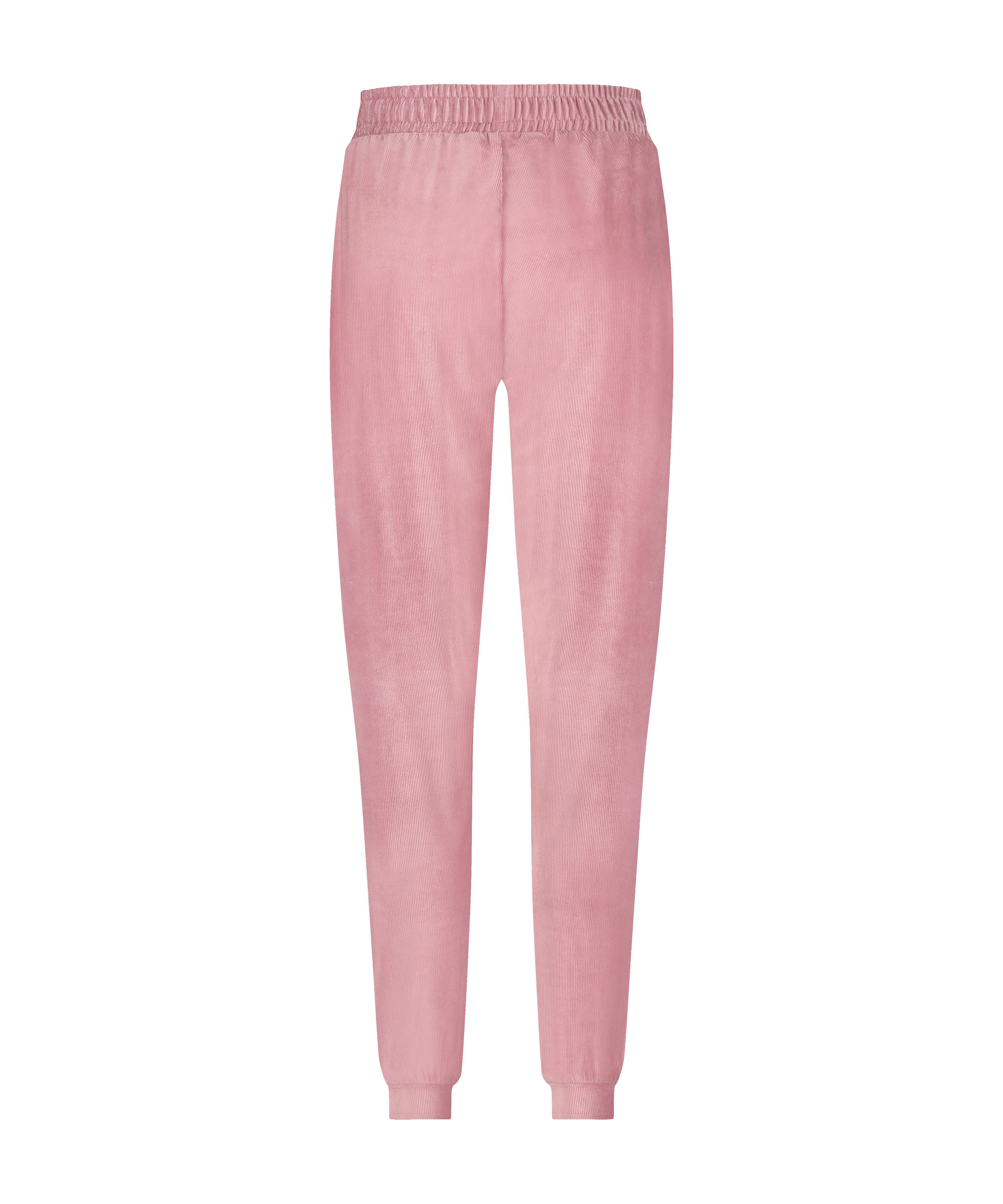 Joggingbroek Velours Rib, Roze, main