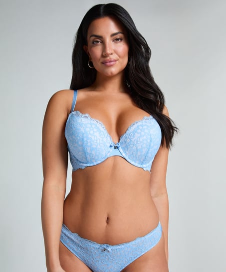Soutien-gorge à armatures préformé push-up Marine, Bleu