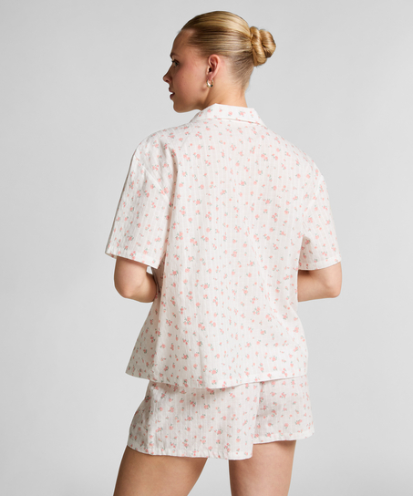 Veste de pyjama, Blanc