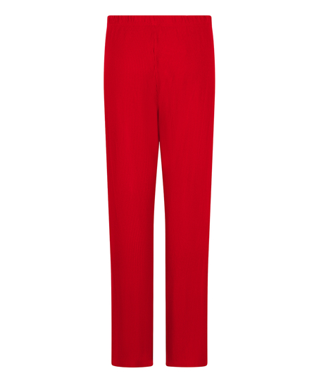 Broek Brushed Jersey, Rood