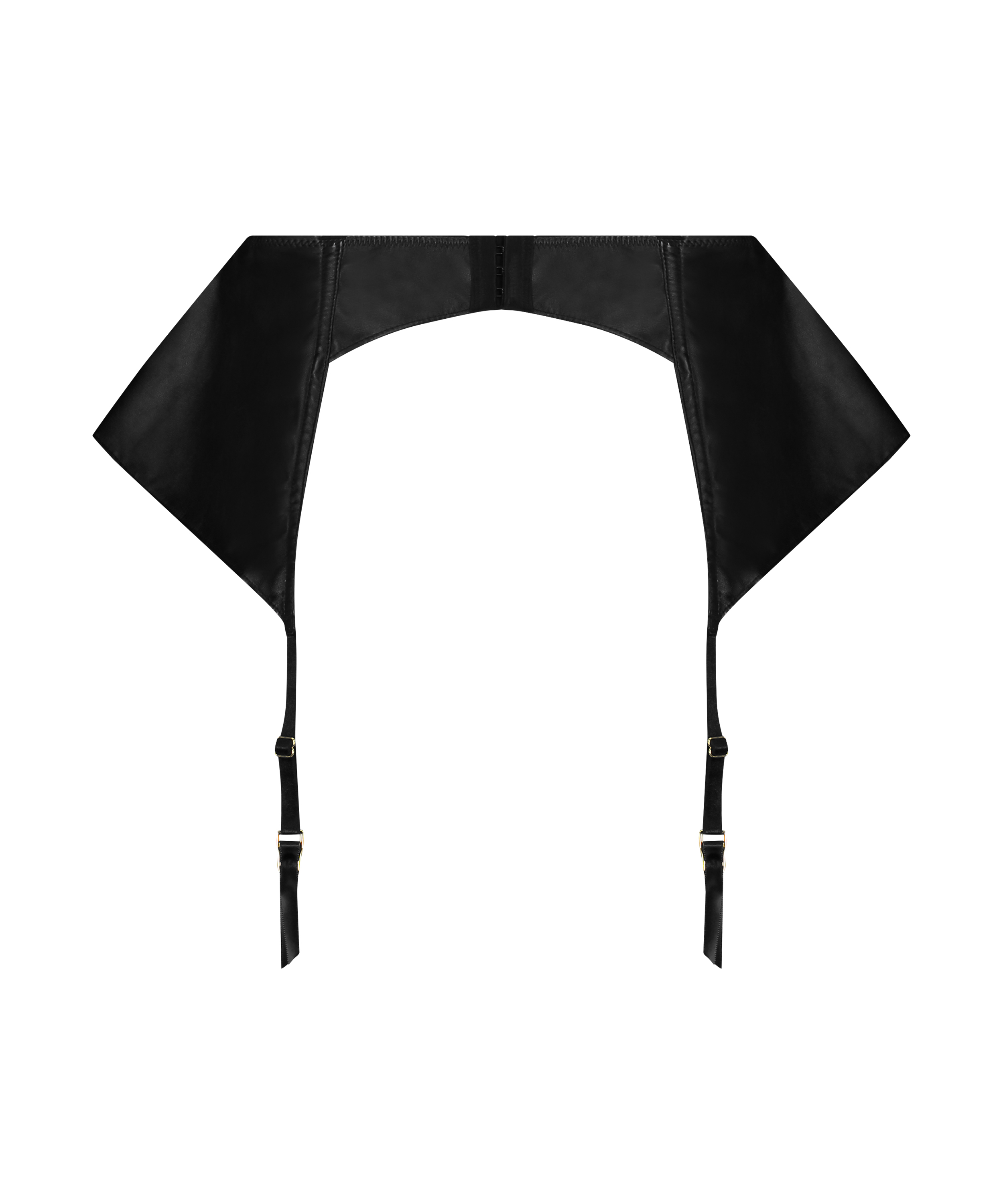 Private Jarretel Lerenlook, Zwart, main