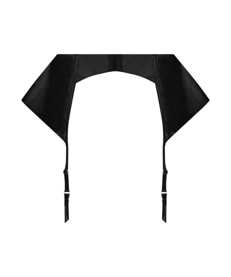 Private Jarretel Lerenlook, Zwart