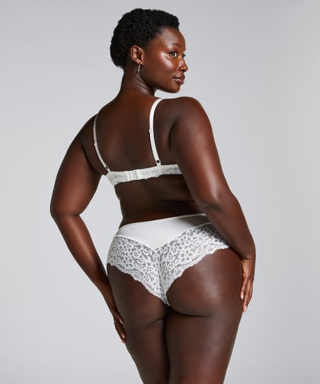 Niet-voorgevormde beugel bh Marine, Wit