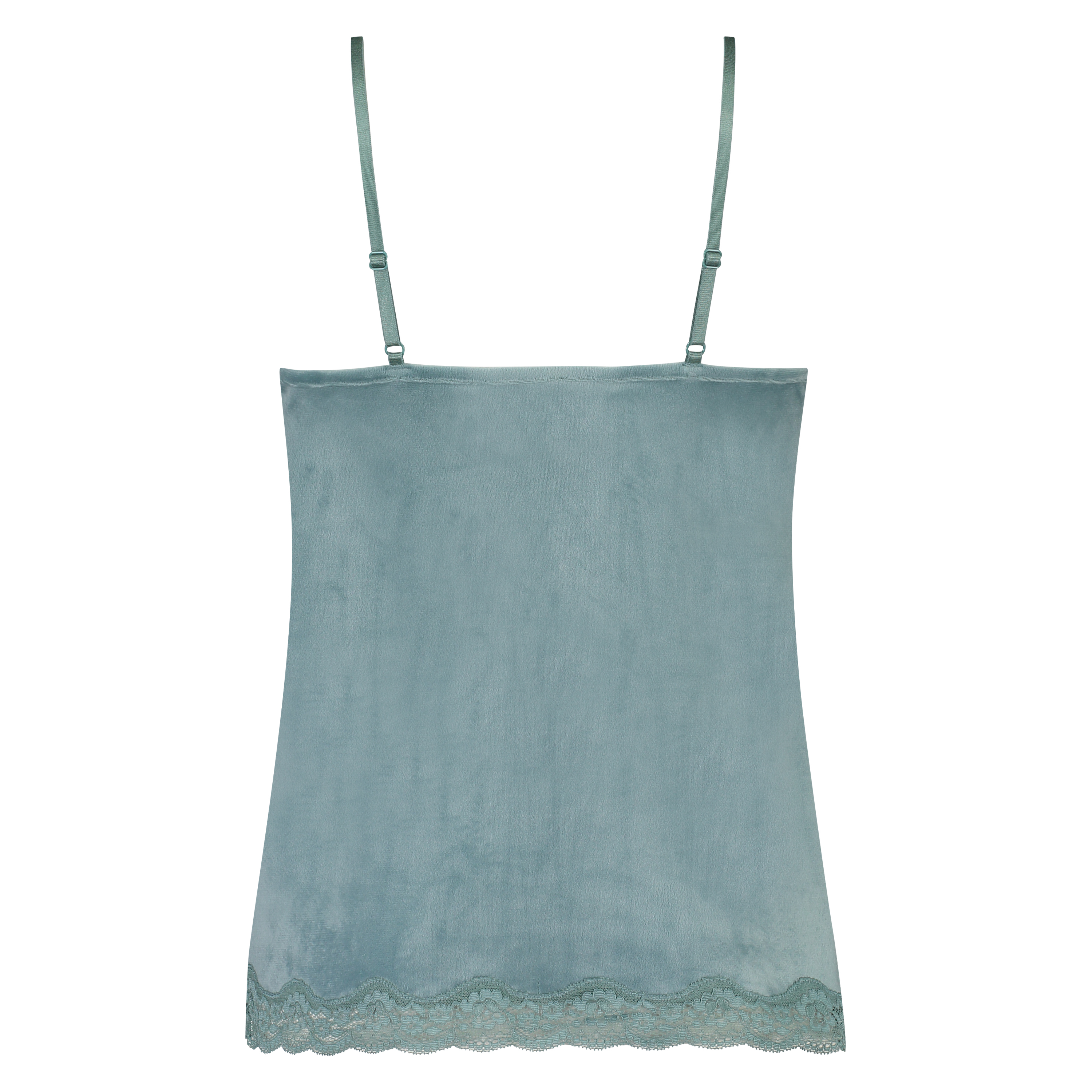 Cami top Velours Lace, Groen, main