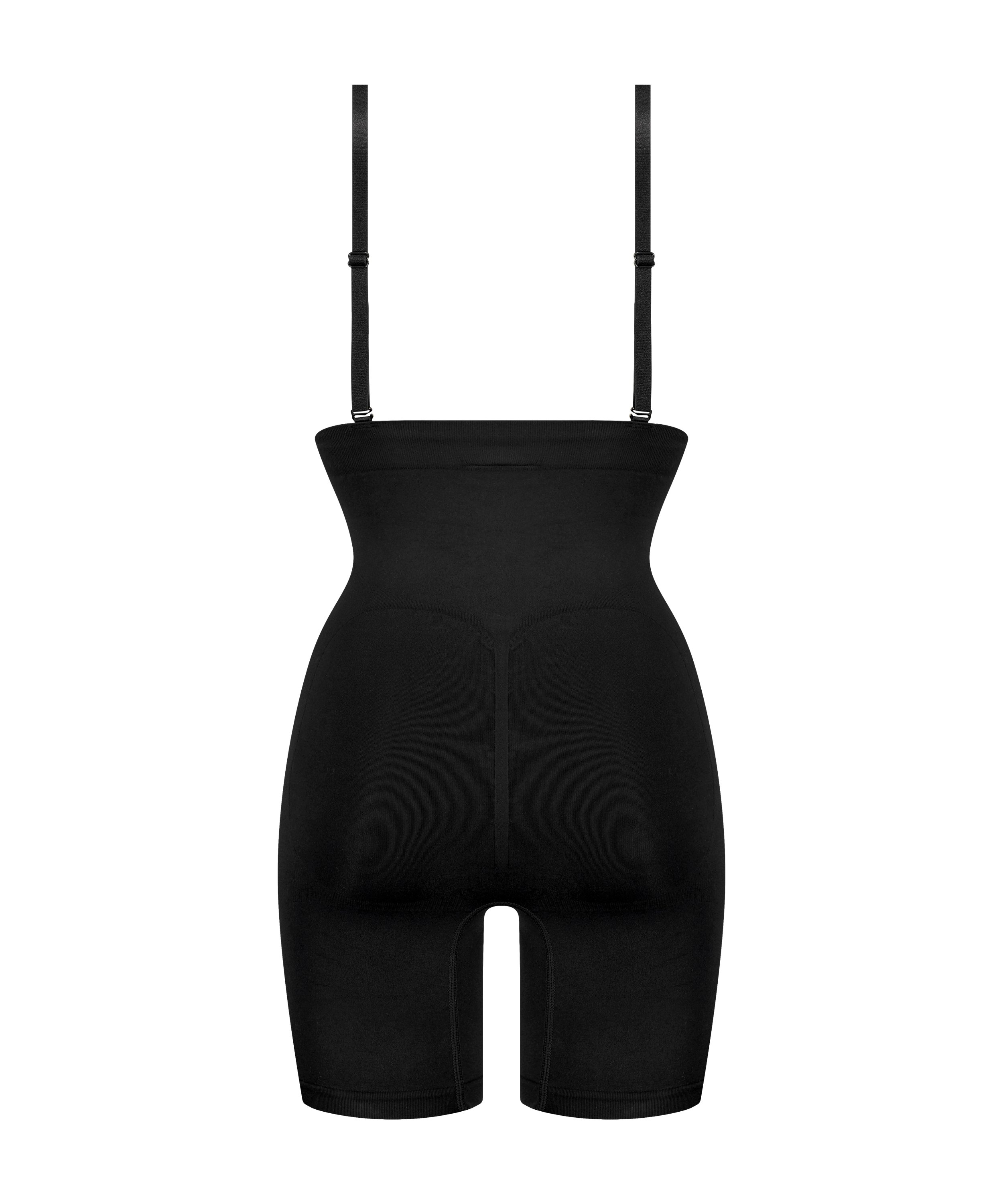 Naadloze corrigerende Thigh Slimmer, Zwart, main