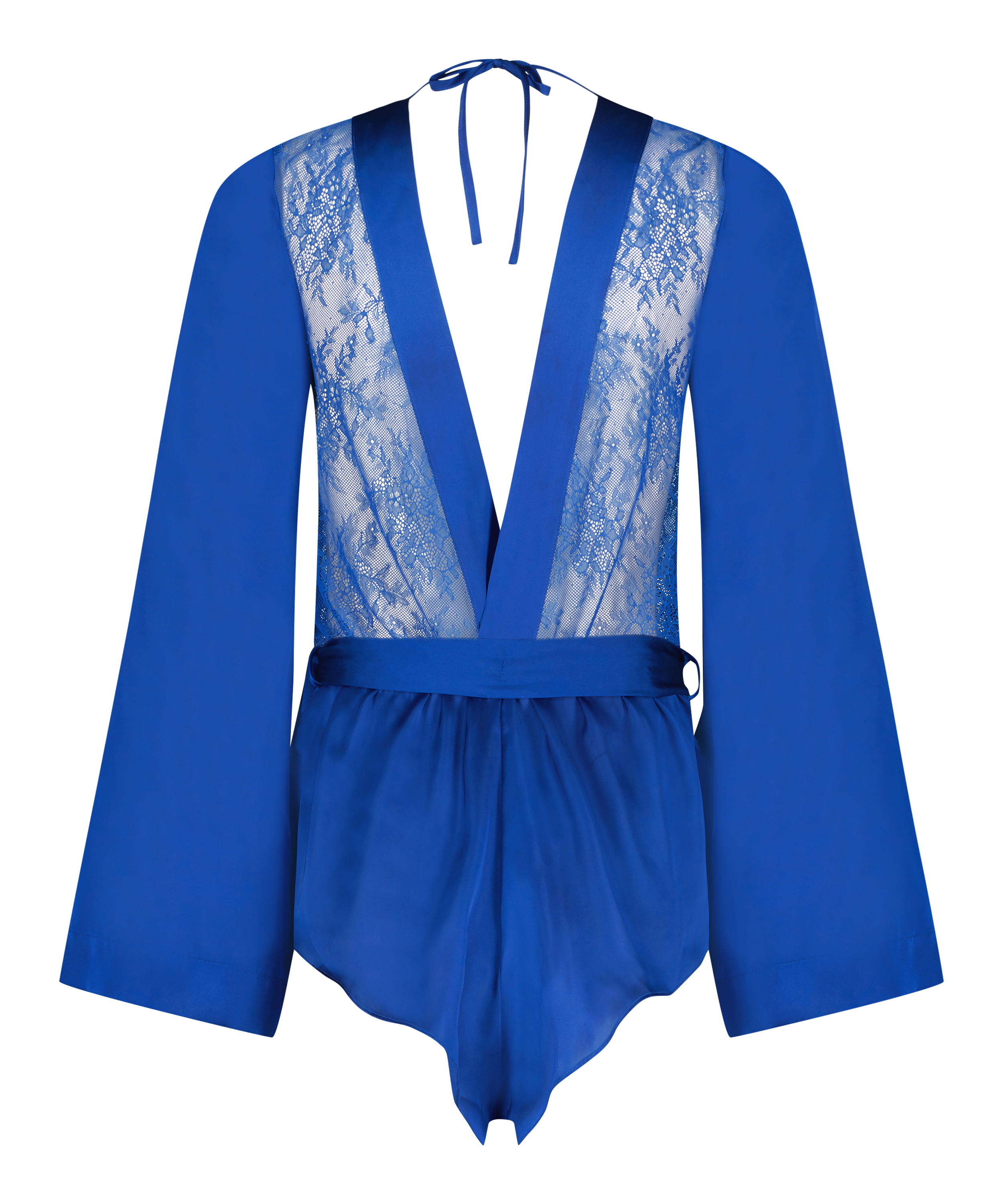 Satin Playsuit Rylie, Blauw, main