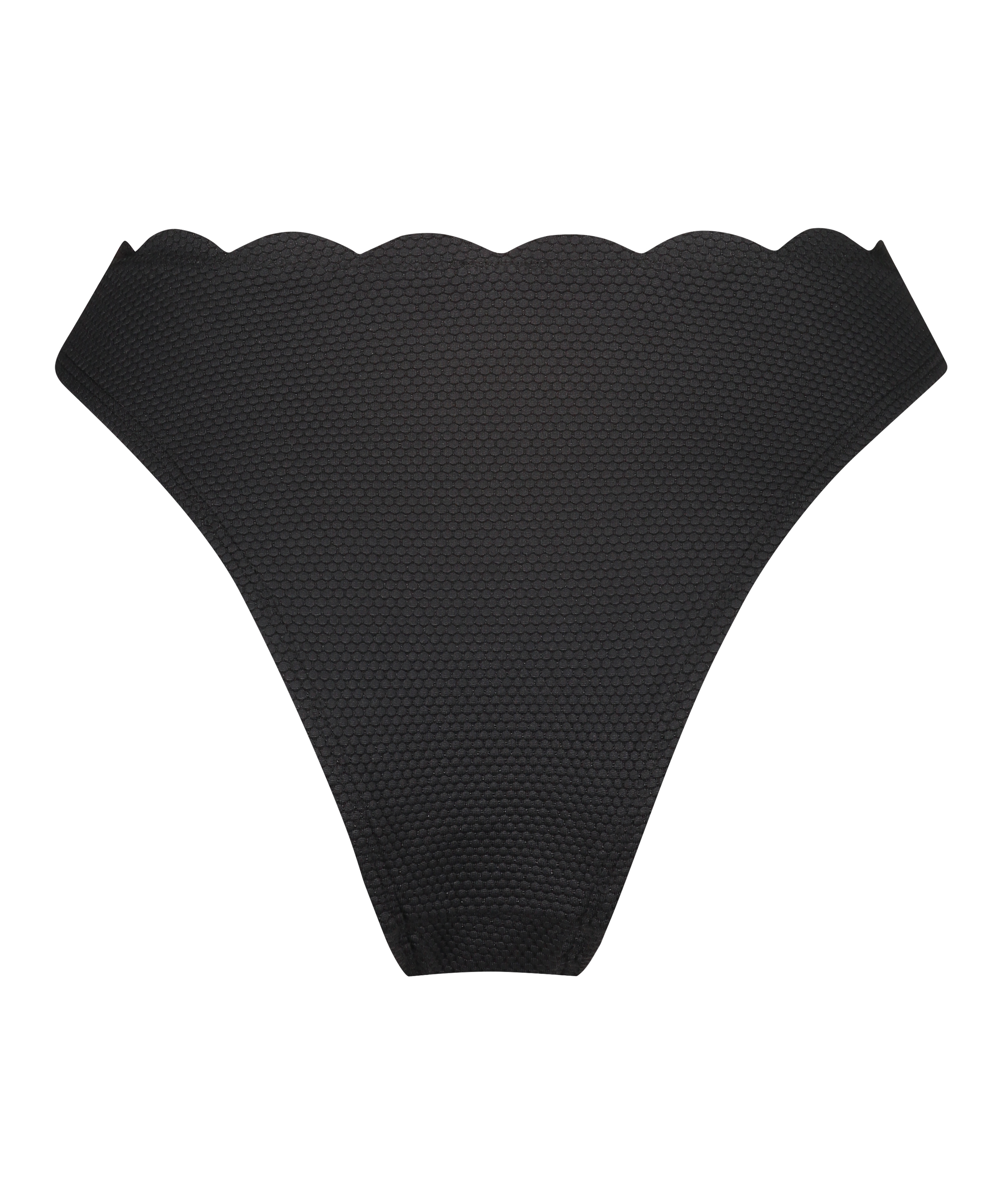 Slip de Bikini &Eacute;chancr&eacute;s Scallop, Noir, main