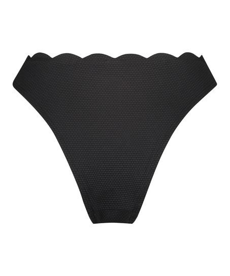 Slip de Bikini &Eacute;chancr&eacute;s Scallop, Noir