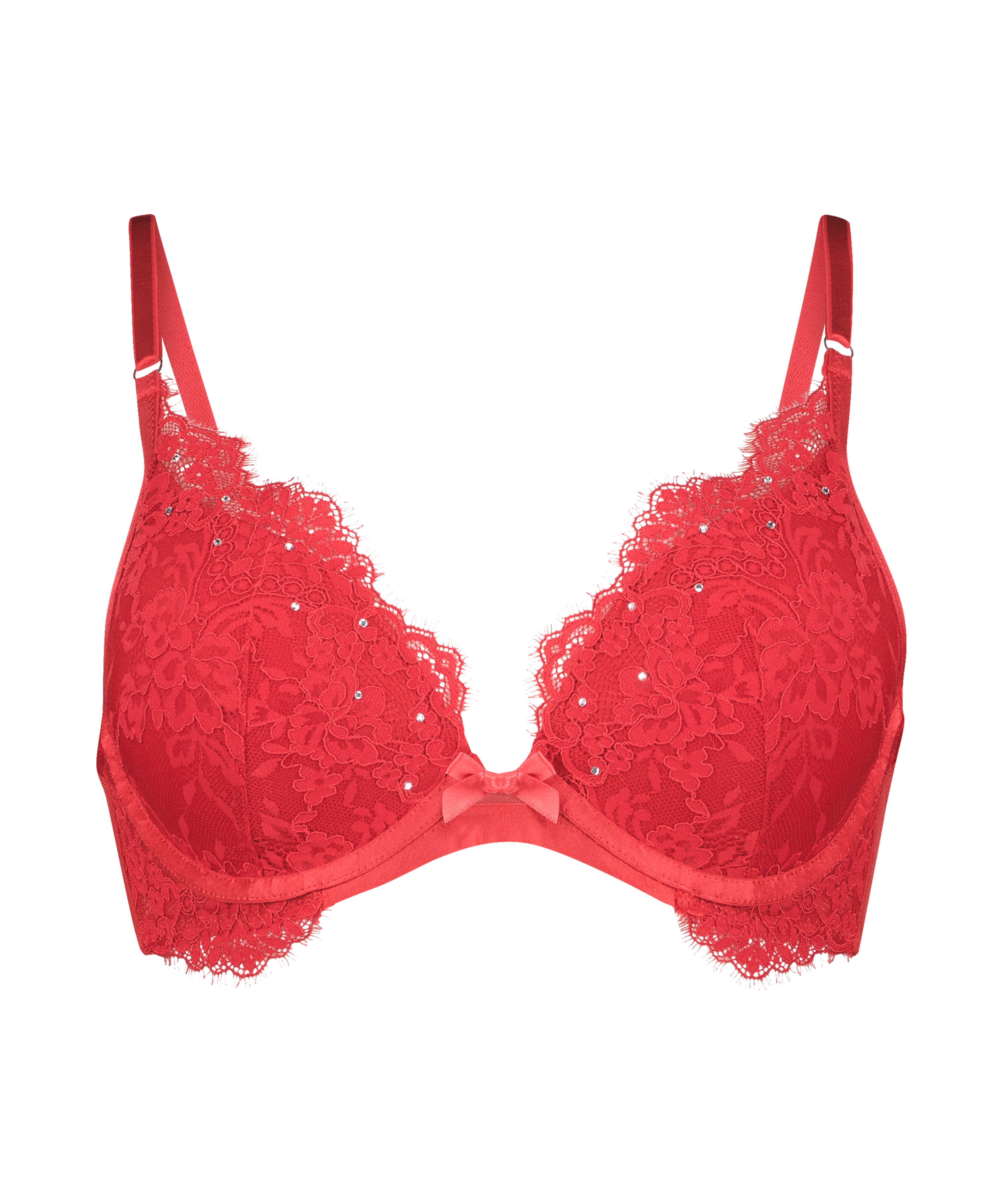 Voorgevormde push-up beugel bh Pauline, Rood, main