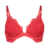 Voorgevormde push-up beugel bh Pauline, Rood