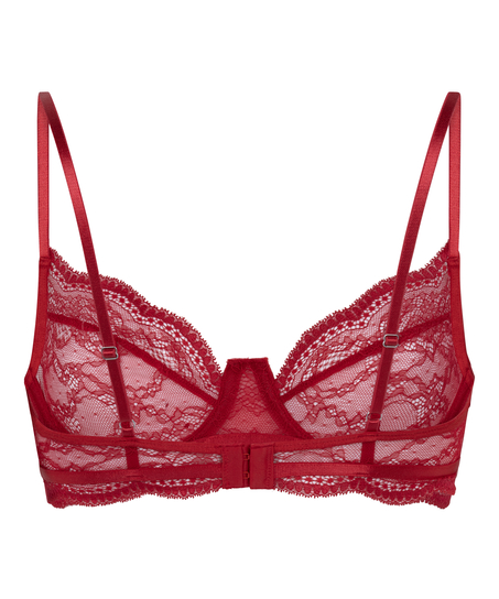 Soutien-gorge non-rembourr&eacute; &agrave; armatures Isabelle, Rouge